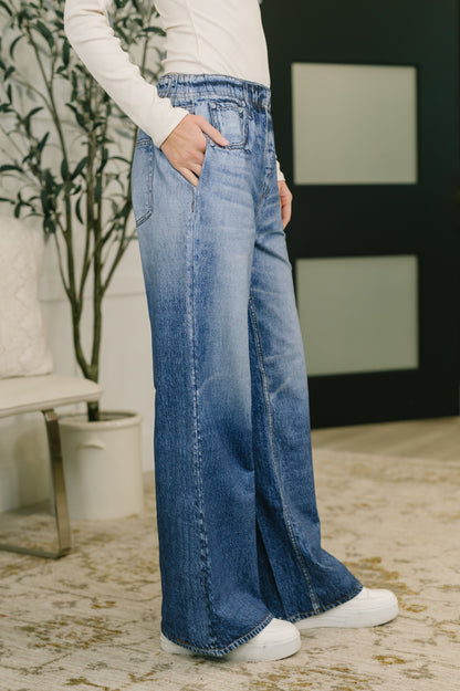 Hazel Blues® |  Zenim Printed Wide Leg Bottoms