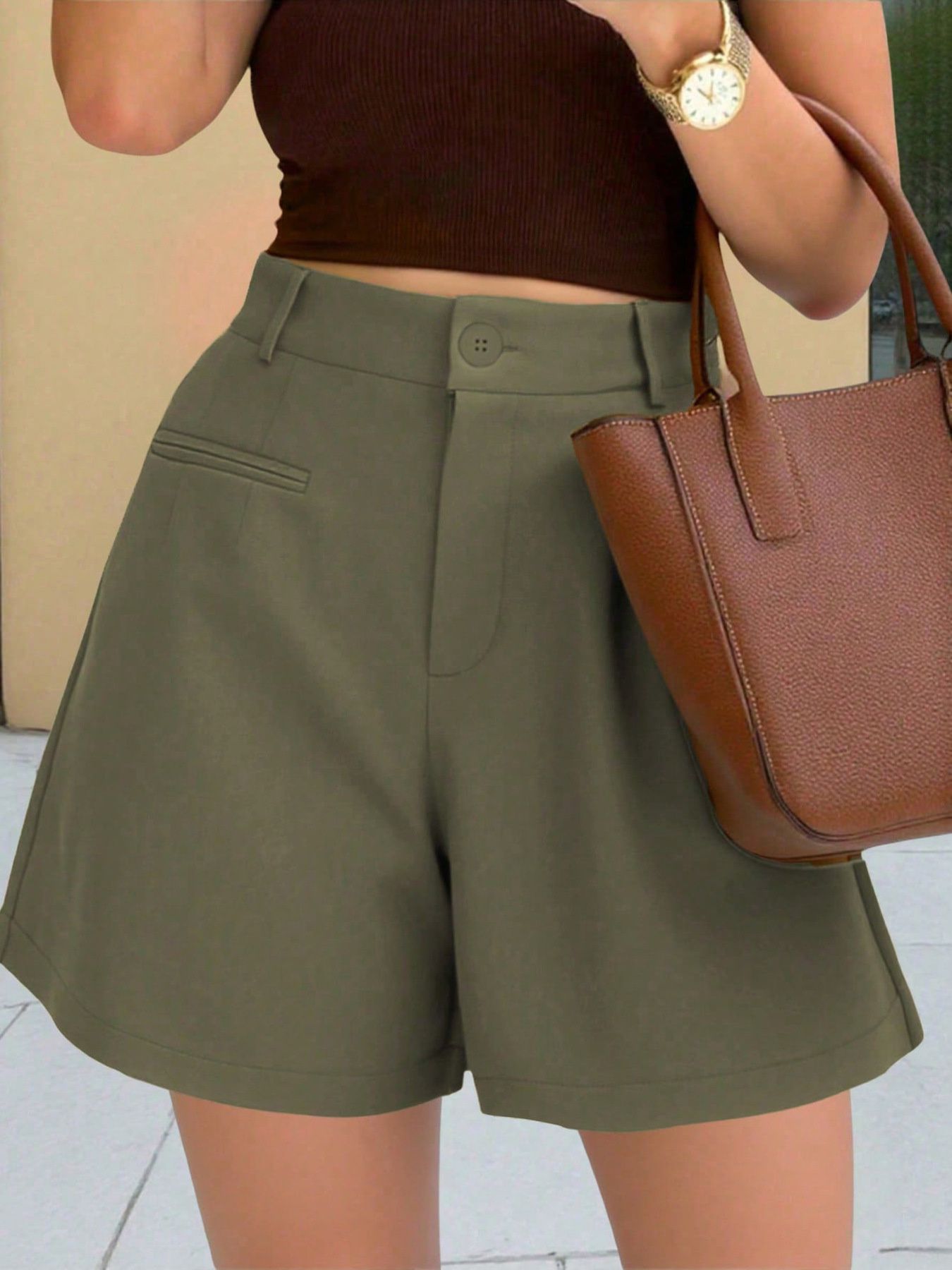 Hazel Blues® |  High-Waisted Shorts