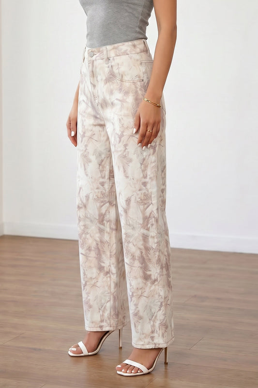 Hazel Blues® |  Camo Cutie Jeans | Camo Denim Wide Leg Jeans