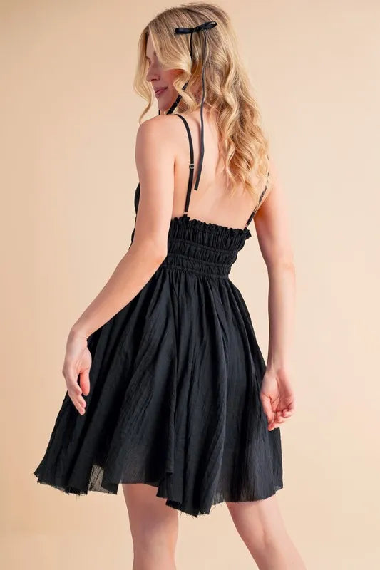 Hazel Blues® |  Aemi+Co Lace Detail Mini Cami Dress