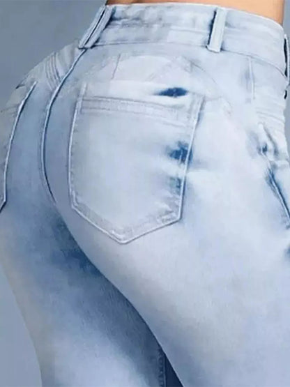 Hazel Blues® | Wash High-Waisted Flare Jeans