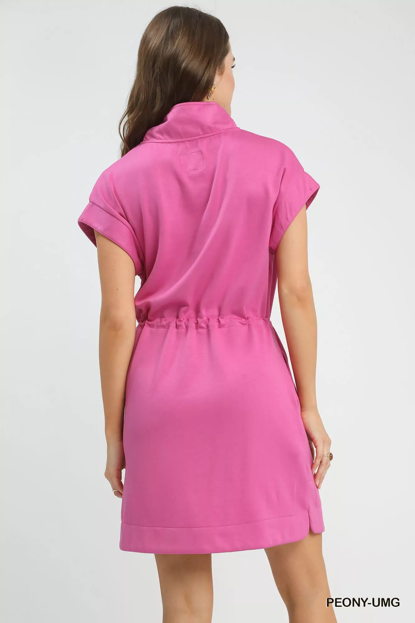 Hazel Blues® |  Umgee Dolman Sleeve Zip Detail Dress
