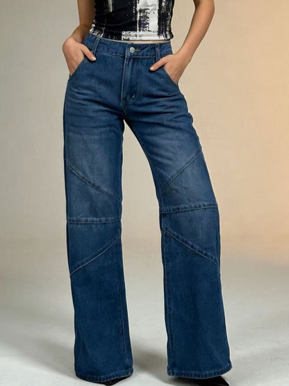 Hazel Blues® |  Vintage Wash Wide Leg Jeans