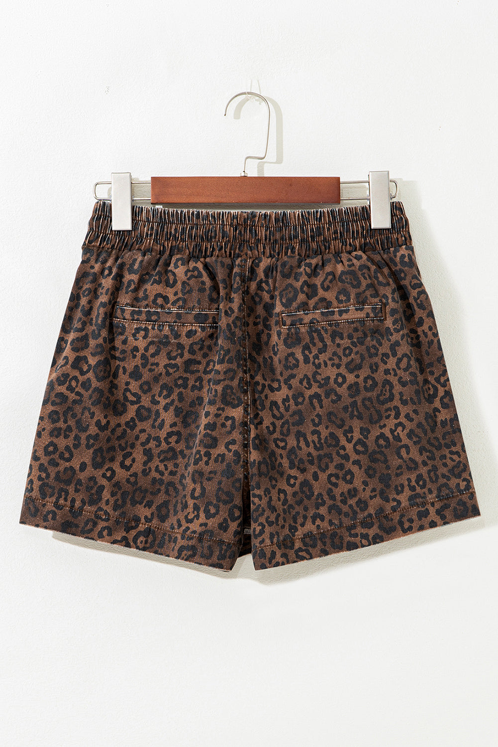 Hazel Blues® |  Wild Side Shorts | Leopard Denim Shorts