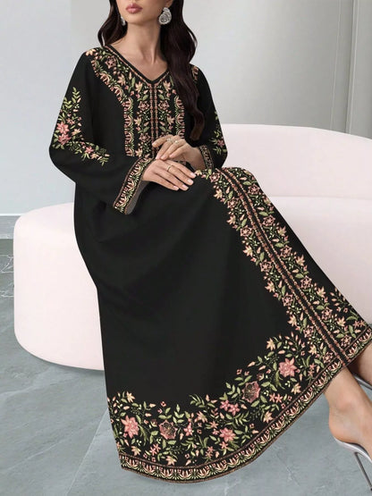 Hazel Blues® |  Floral Long Sleeve Maxi Dress