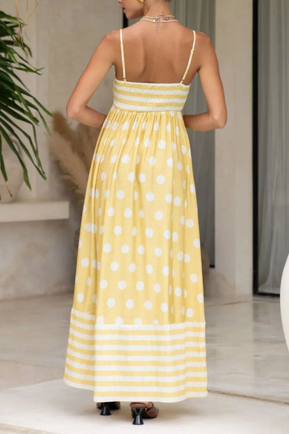 Hazel Blues® |  Polka Dot Square Neck Cami Dress