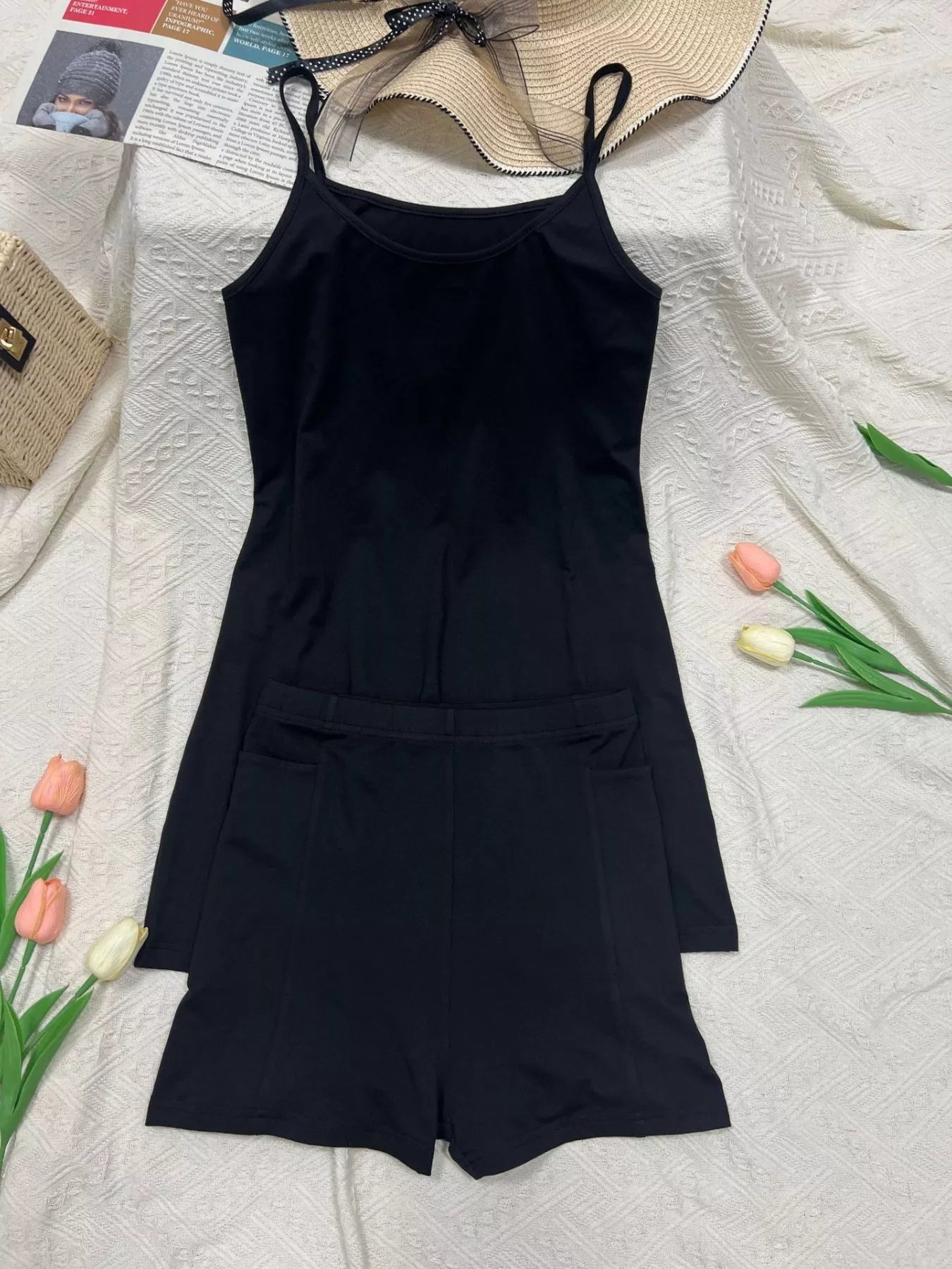 Hazel Blues® |  Scoop Neck Cami and Shorts Active Set