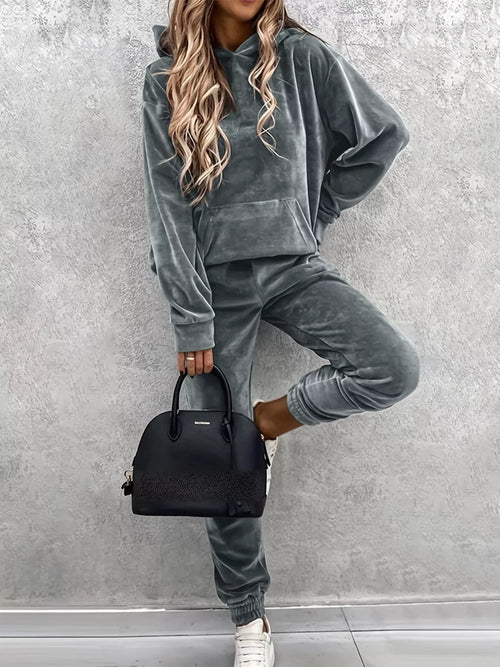 Hazel Blues® |  Kangaroo Pocket Hoodie and Pants Set