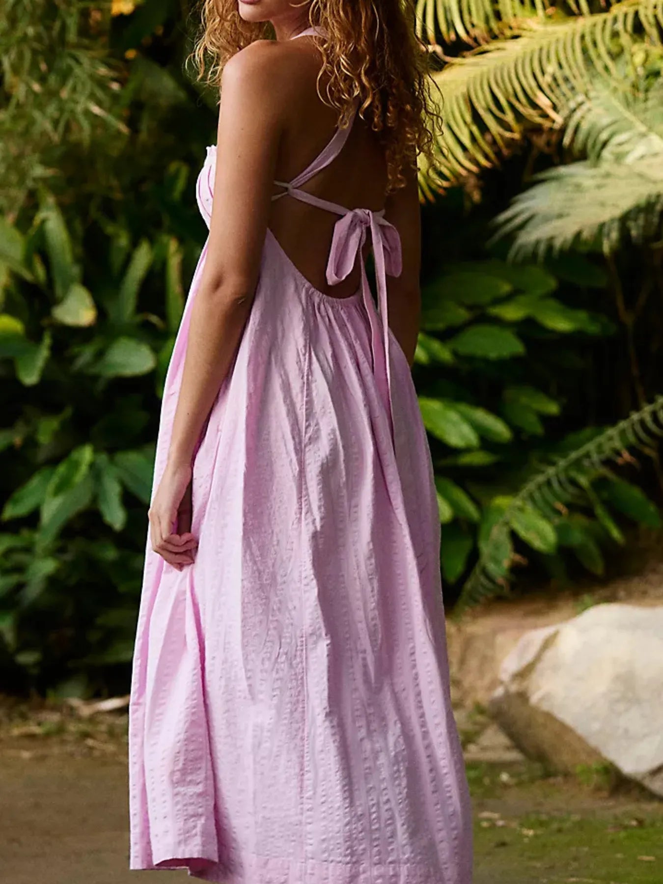 Hazel Blues® |  Sweetheart Neck Midi Dress