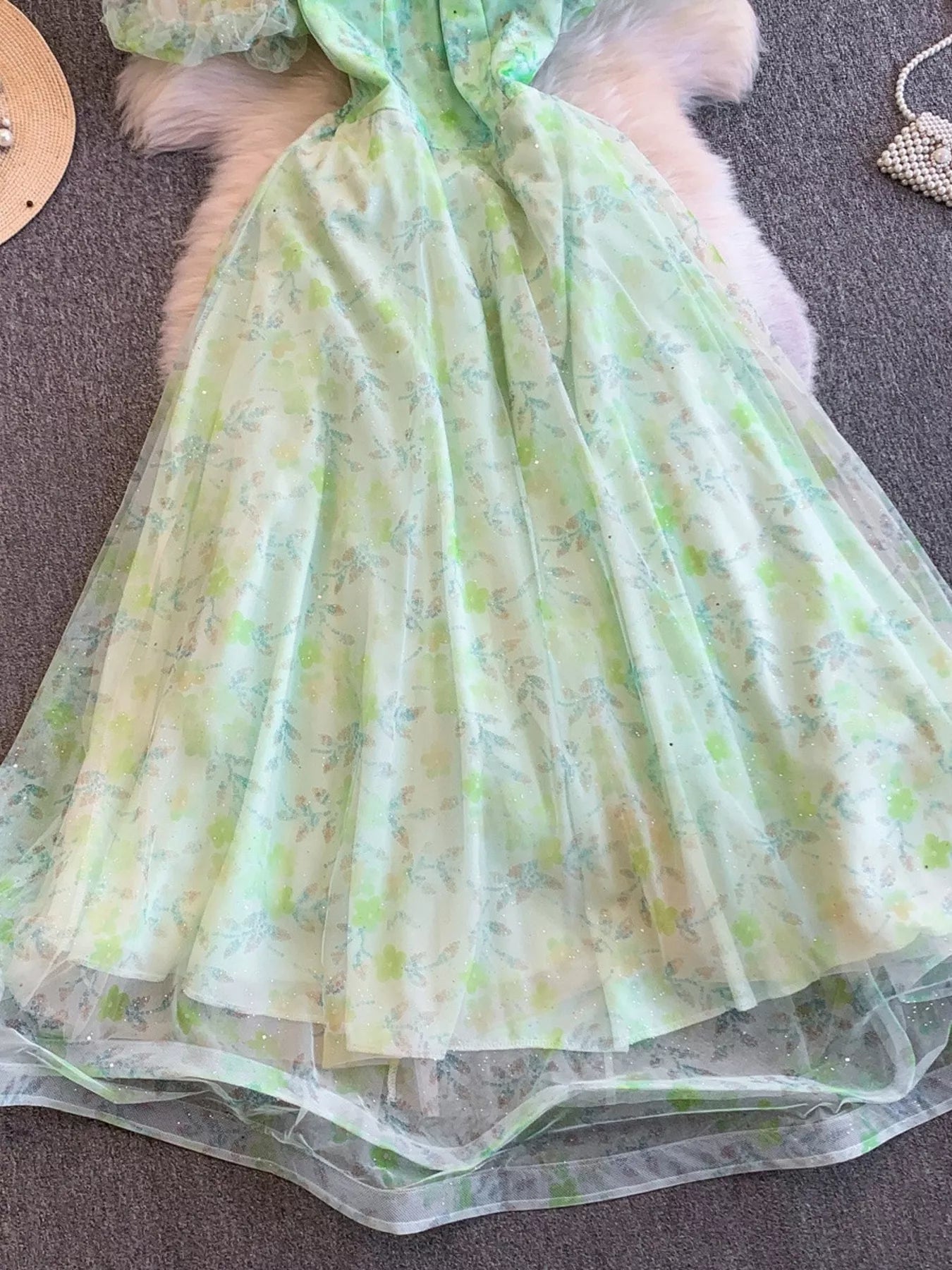 Hazel Blues® |  Sweetheart Neck Puff Sleeve Dress