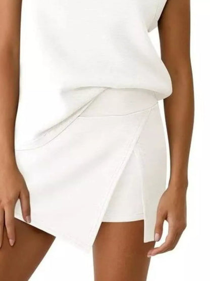 Hazel Blues® |  Quarter Zip Top and Skort Set