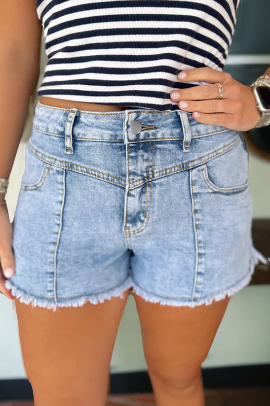 Hazel Blues® |  Blue Jean Baby Denim Shorts | Denim Shorts