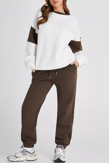 Hazel Blues® |  Drop Shoulder Loose Sweatshirt and Joggers Active Set