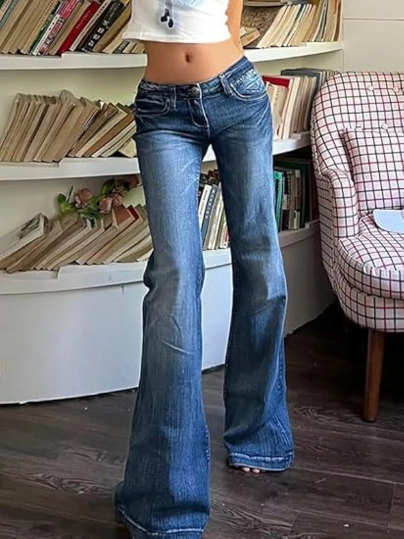 Hazel Blues® |  Low Rise Flare Jeans