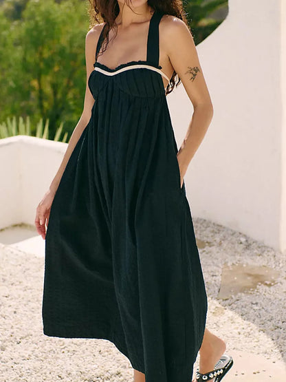 Hazel Blues® |  Sweetheart Neck Midi Dress