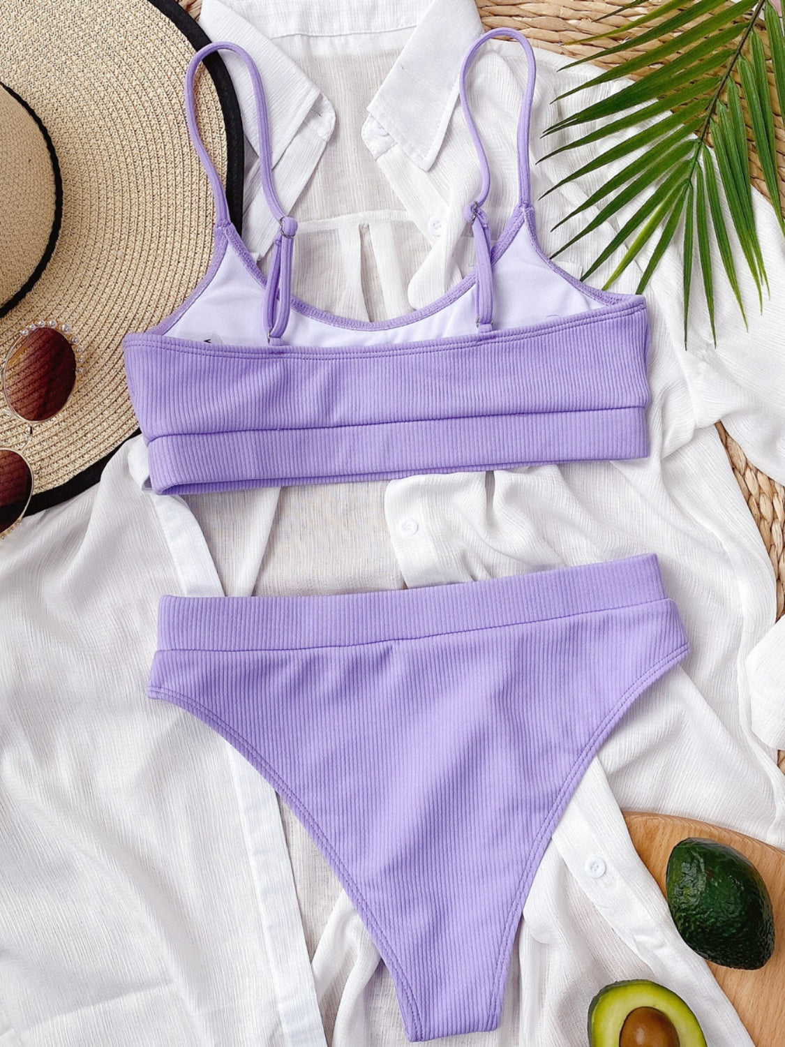 Hazel Blues® | Scoop Neck Spaghetti Strap Two-Piece Swim Set