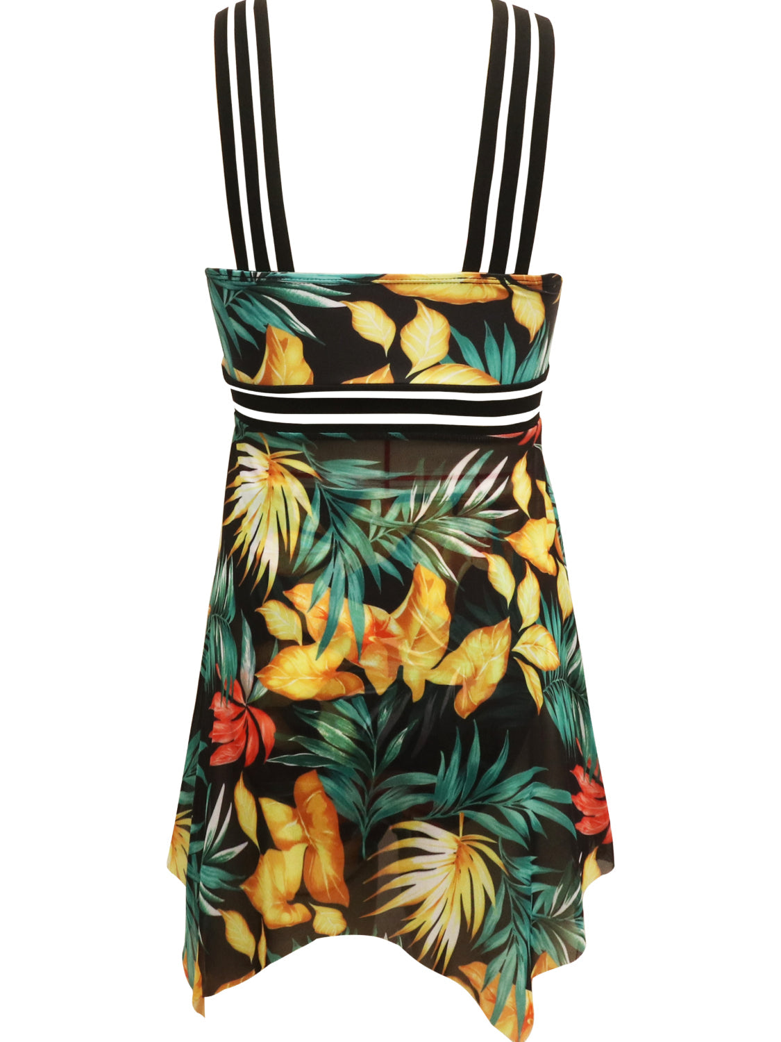 Hazel Blues® | Cutout Printed Two-Piece Swim Set