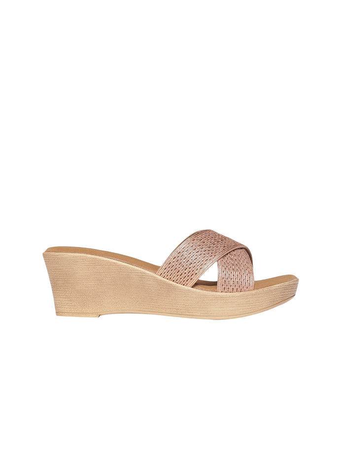 Aisha Rose Gold Wedge
