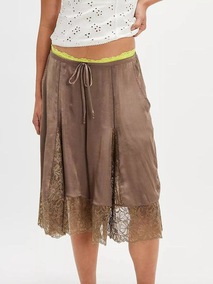 Hazel Blues® |  Lace Detail Shorts