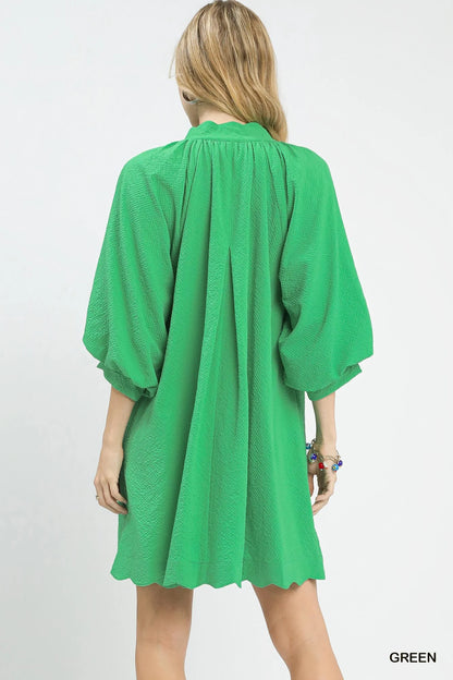 Hazel Blues® |  Umgee Textured Pocket Mini Dress