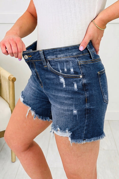 Hazel Blues® |  Weekend Edge Denim Shorts