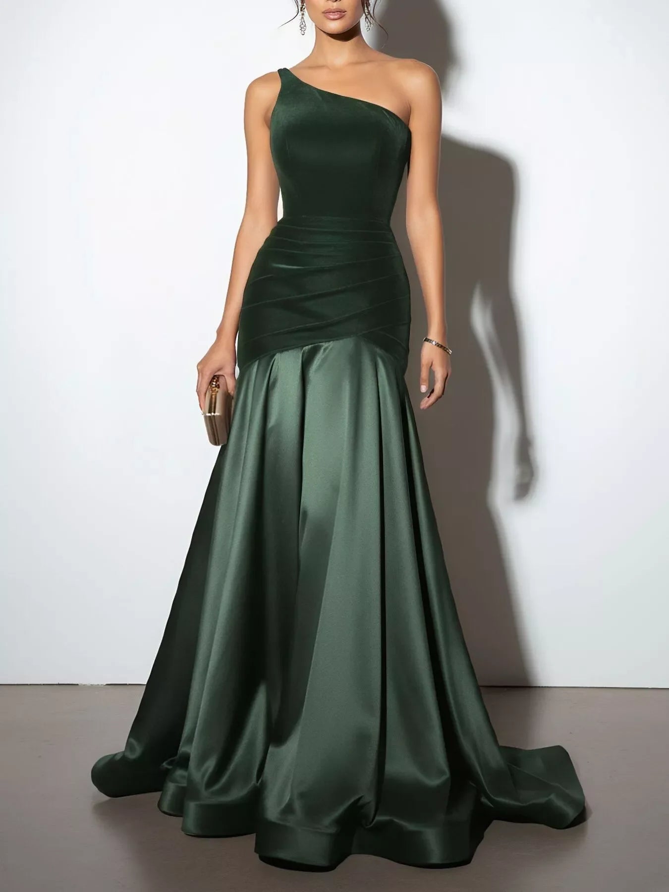 Hazel Blues® |  Single Shoulder Floor Length Dress