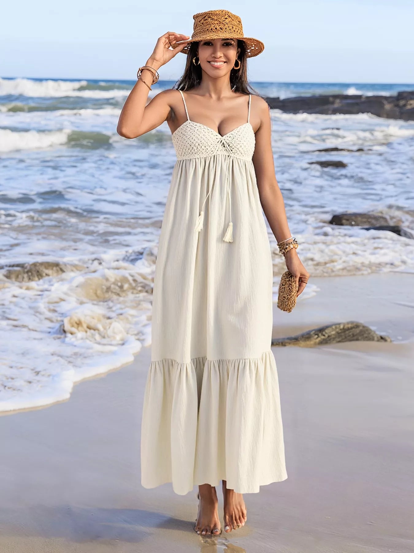 Hazel Blues® |  Sweetheart Neck Spaghetti Strap Dress