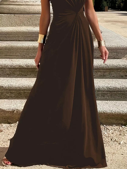 Hazel Blues® |  Twisted Round Neck Sleeveless Maxi Dress