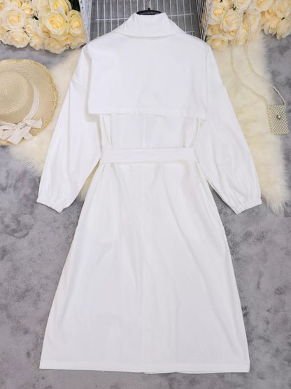 Hazel Blues® |  Tie Waist Midi Shirt Dress