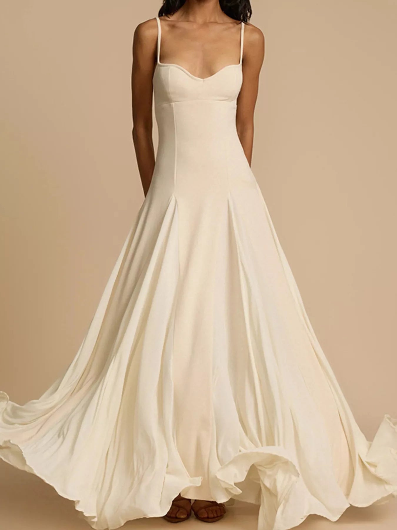 Hazel Blues® |  Sweetheart Neck Spaghetti Strap Flowy Maxi Dress