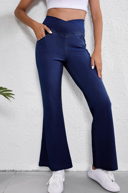 Hazel Blues® |  High-Waisted Flare Jeans