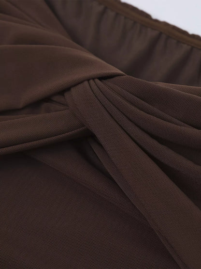 Hazel Blues® |  Off-Shoulder Ruched Maxi Dress