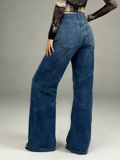 Hazel Blues® |  Vintage Wash Wide Leg Jeans