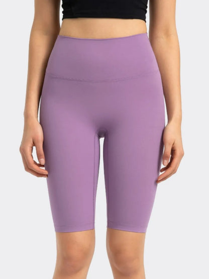 Hazel Blues® |  Millennia High Rise Wide Waistband Active Shorts