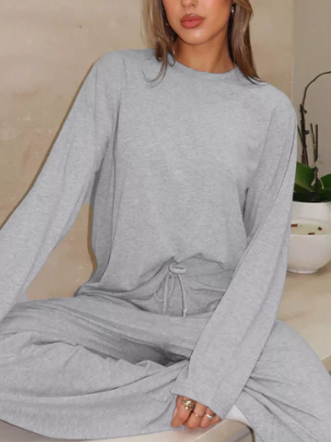 Hazel Blues® |  Relaxed Fit Long Sleeve Top and Pants Set