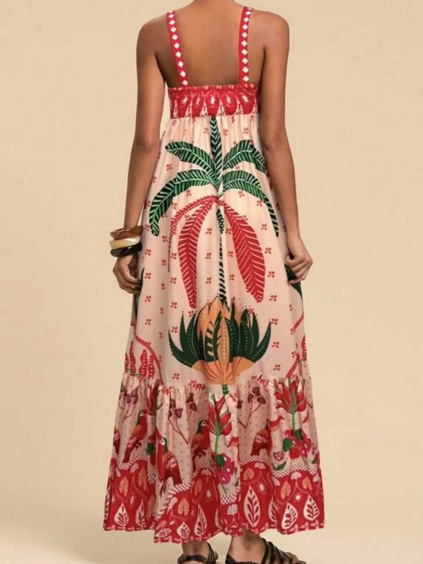 Hazel Blues® |  Tropical Print Maxi Cami Dress