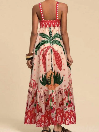 Hazel Blues® |  Tropical Print Maxi Cami Dress