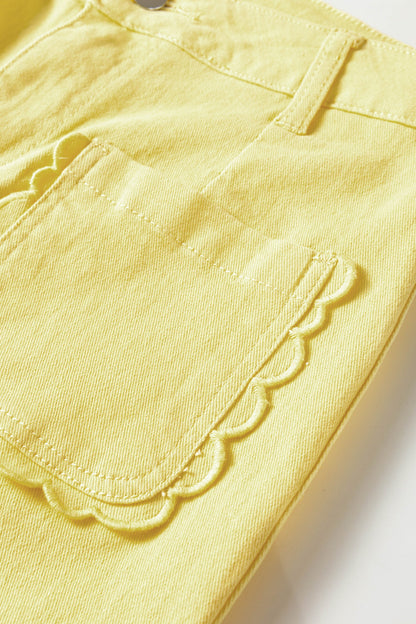 Hazel Blues® |  Sunny Scallop Pocket Jeans
