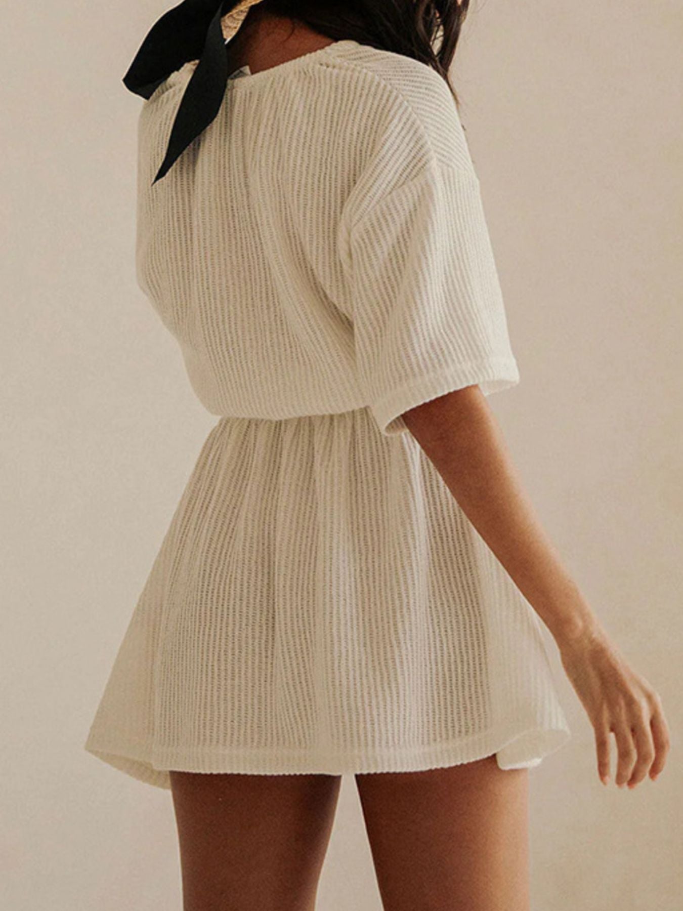 Hazel Blues® | Relaxed Fit Half Sleeve Cover-Up Dress