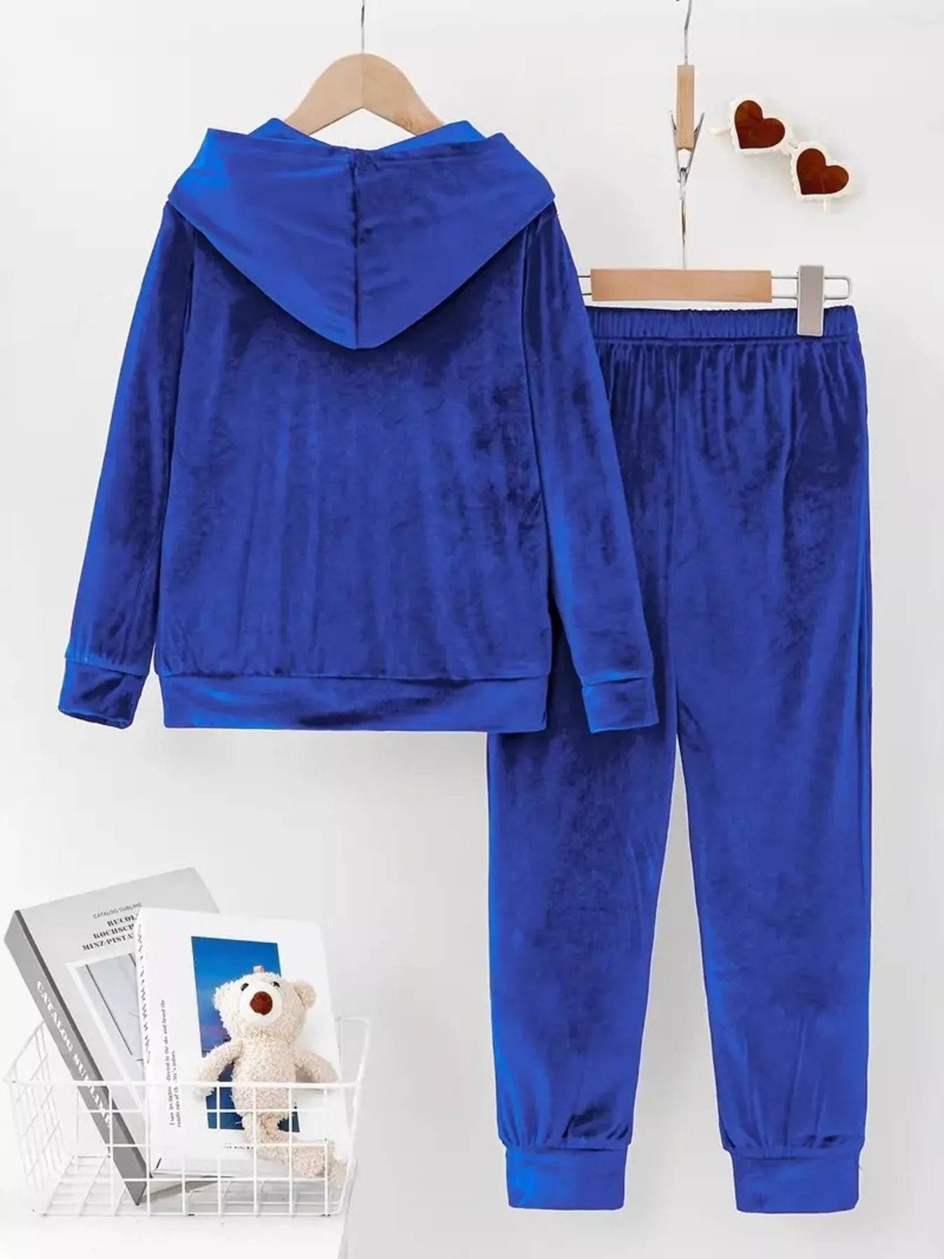 Hazel Blues® | Velvet Hoodie and Pants Set