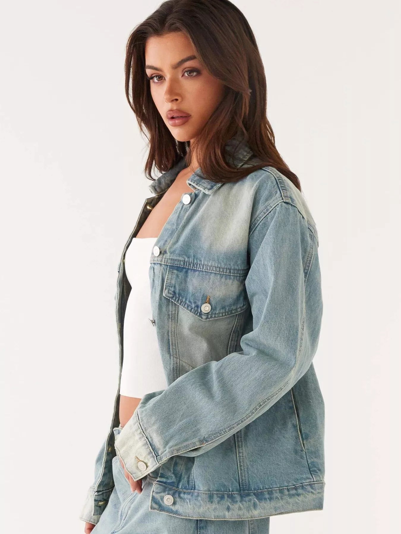 Hazel Blues® |  Button Up Denim Jacket and Jeans Set