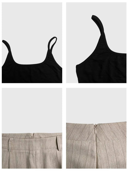 Hazel Blues® |  Sleeveless Top and Wide-Leg Pants Set