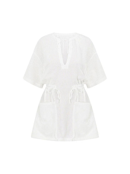 Hazel Blues® | Relaxed Fit Half Sleeve Cover-Up Dress