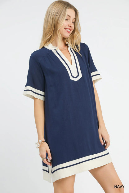 Hazel Blues® |  Umgee Linen Rayon Mini Dress
