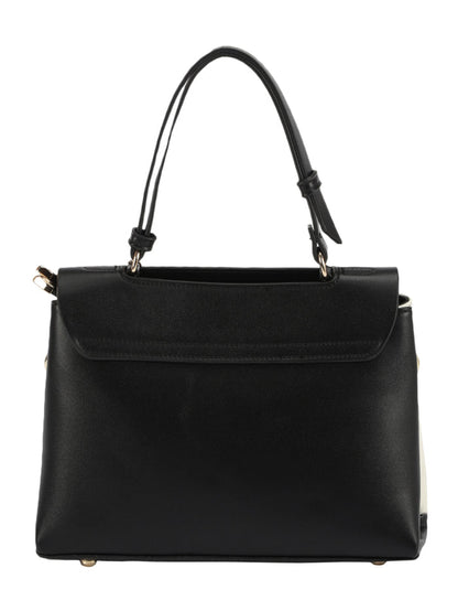 Biluxe Black And White Satchel Bag