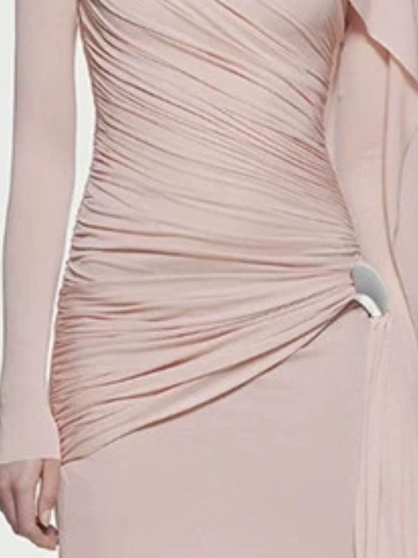 Hazel Blues® |  Ruched Draped Long Sleeve Maxi Dress