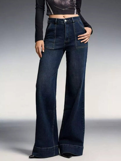 Hazel Blues® |  High-Waisted Flare Leg Jeans