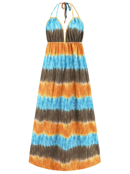 Hazel Blues® |  Tie-Dye Halter Neck Dress