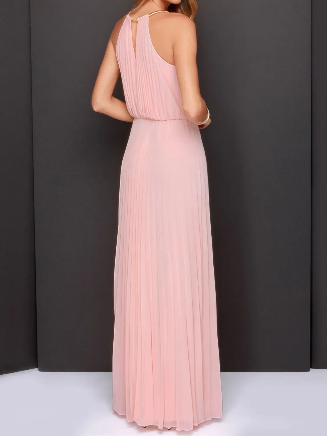 Hazel Blues® |  Pleated Sleeveless Maxi Cami Dress