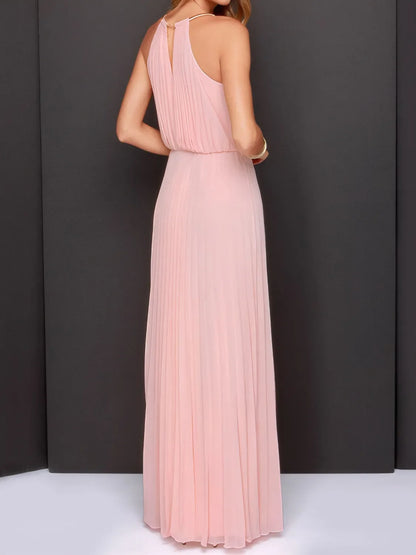 Hazel Blues® |  Pleated Sleeveless Maxi Cami Dress